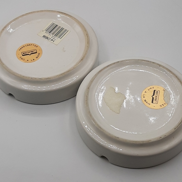 Two Vintage Northcraft Ceramic Hand Crafted Ashtray Cutty Sark James Baine Ships - Picture 6 of 7